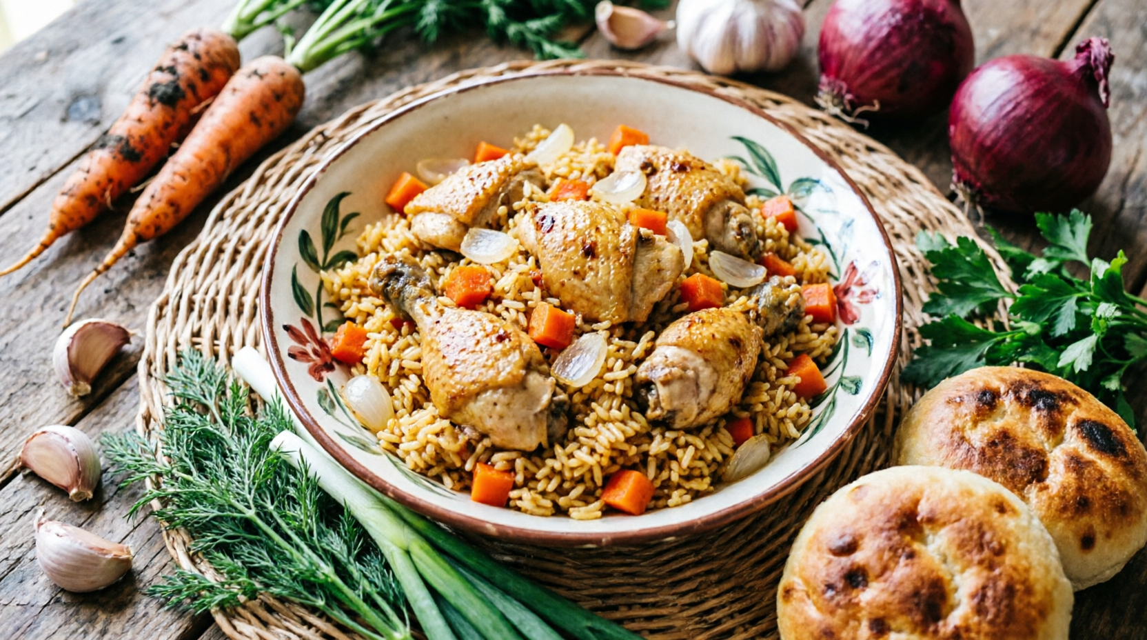 Плов с курицей